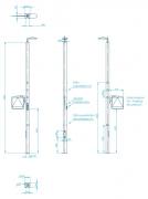 Passage piéton actif WalkPole 6m 230V