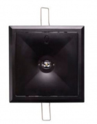 Luminaire de secours LED carré CNBOP noir