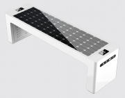 Banc EC2 USB / Banc solaire LED / 1700 x 450 x 450 mm
