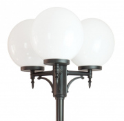 Lampe de parc 3 boules 300 1,9-2,9 m