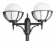 Lampadaire de jardin 2 boules 250 avec panier