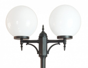 Lampadaire de jardin 2 boules 300