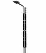  Electriquo Lampadaire solaire LED moderne de 20 W