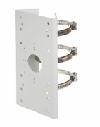 Poteau conique en acier avec support de montage pour caméra / épaisseur 2,5 mm