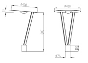 Lampadaire LED moderne 30W/50W/85W V1 IP65