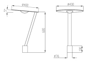 Lampadaire LED moderne 30W/50W/85W V2 IP65