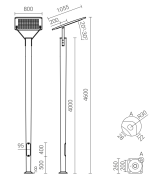 Lampe de parc LED SAL Deco-2