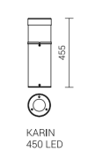 Lampe de parc Karin 450 LED 8