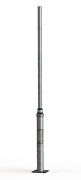 Słup stalowy okrągły 3-6m