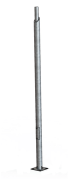  Electriquo Poteau rond en acier coupé 3-8m