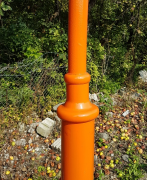 Poteau rond en acier 3-8 m