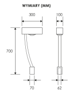 Feu de stationnement LED Solo 50 W IP65 COB