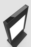 Vitrine publicitaire solaire avec rétroéclairage LED V7g