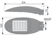 Lampadaire LED V1-T2 IP67 IK10