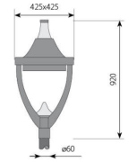 Luminaire décoratif V1-H LED IP66 IK09