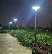 Lampe solaire de parc ED 12W 1600LM panneau 25W LiFePO4