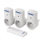 Ensemble de trois prises télécommandées Kanlux APO TM-3