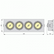 Luminaire downlight EQUAN 41C