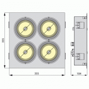 Luminaire downlight EQUAN 22C