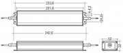 Alimentation à tension constante TALEXXconvertisseur LCU 60 W 12/24 V extérieur IP67