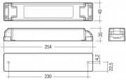 Alimentation à tension constante Convertisseur TALEXX LCU 60 W 12/24 V intérieur IP20
