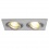 Nouveau downlight Tria II Gu10, rectangulaire, aluminium brossé