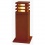 Lampe d'extérieur carrée en fer rouillé 40