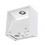 Applique LOGS, carrée, blanche, LED 6W, blanc chaud