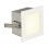 Cadre Basic LED intégré, carré, blanc mat, LED blanc chaud