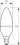 Bougie LED Mas Dt 4-25 W E14 B38 Cl