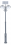 Lanterne solaire LED 2x12W / panneau 275W / mât 4,5m / 120Ah