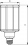 Ampoule LED Tforce HPL ND 48-33 W E27 740 CFL