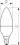 Ampoule bougie Corepro ND 7-60 W E14 840 B38 Fr