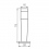 Luminaire architectural avec source lumineuse remplaçable Invo OP 77-L-GR