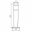 Luminaire architectural avec source lumineuse remplaçable Invo OP 107-L-GR