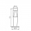 Luminaire architectural avec source lumineuse remplaçable Invo TR 77-O-GR