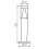 Luminaire architectural avec source lumineuse remplaçable Invo TR 107-O-GR