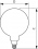 Ampoule LED CLA D 8-50W G120 E27 822 OR