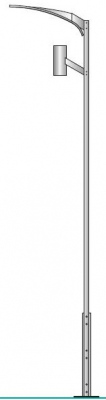 Lanterne LED IP54 Peridan 4/1 40 W