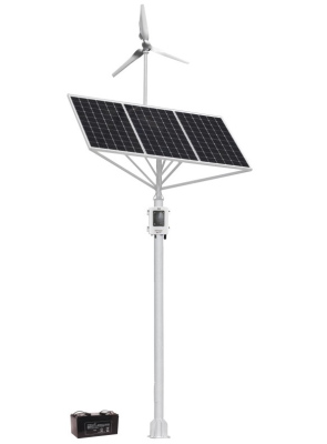 Kit d'alimentation solaire double hors réseau pour caméras de vidéosurveillance 50 W