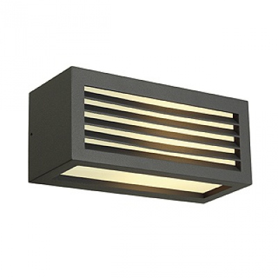 Applique Box-L E27, carrée, anthracite, E27, max. 18 W