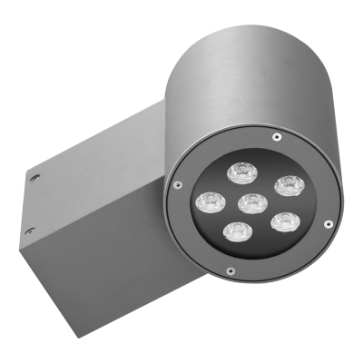 Oprawa Rotunda 1 Led  Ed 8w Biały 6000k Ip65 45  Szary