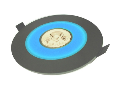 Downlight Aries Blue 3*1w Blanc lumière du jour, argent -