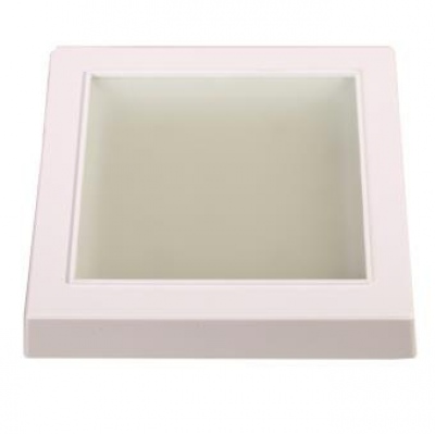 Plafonnier LED carré 20 W, 1 200 lm, blanc froid