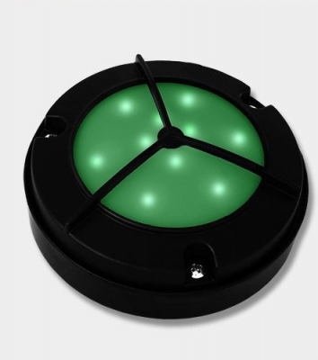 Luminaire d'appoint Lumière de façade LED-12 noire/verte