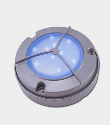 Luminaire d'appoint Lumière de façade LED-12 gris/bleu