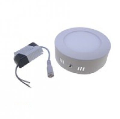 Panneau LED rond en surface 6 W - 3 000 K
