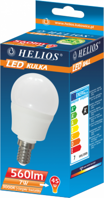 Ampoule LED sphérique 230 V 7 W E14 560 lm G45 3 000 K 25 000 h