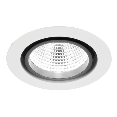 Luminaire downlight LUGSTAR PREMIUM LED p/t ED 1600lm/830 72° blanc noir
