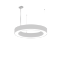 Luminaire suspendu Anneau géométrique LED Di-in 800 124 W 8 650/3 750 lm 840 Opal Grey Std
